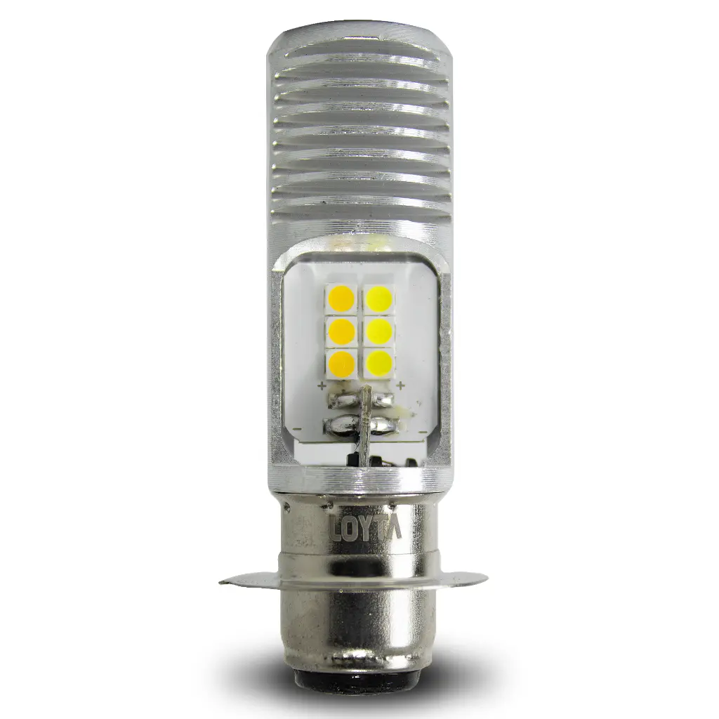 Bombillo Moto P15D Bicolor Amarillo/Blanco  AC/DC Loyta