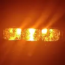 Exploradora Led Rectangular Sin Borde 3 Leds Spot Carro/moto A