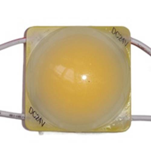 MUDULO CUADRADO 1 LED AMARILLO 24V IP-67