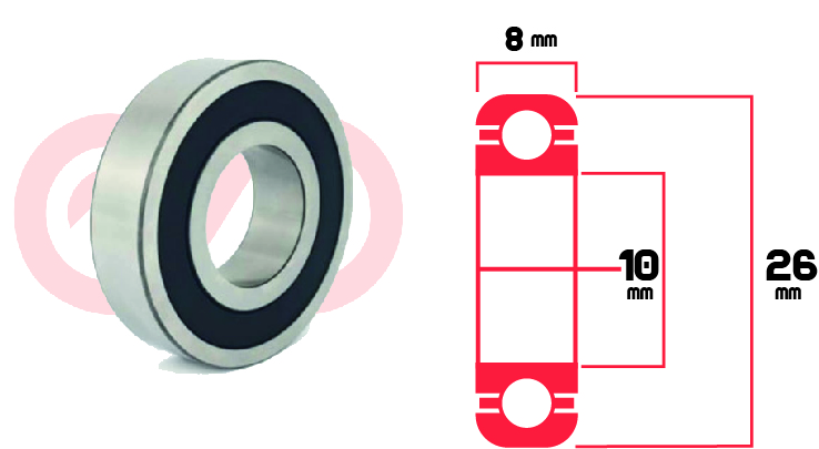 Rodamiento 6000 2Rs Alternador Delco Remy Universal