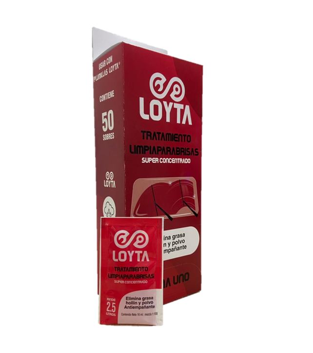 Tratamiento Limpiaparabrisas Super Concentrado Loyta X 50 Sobres