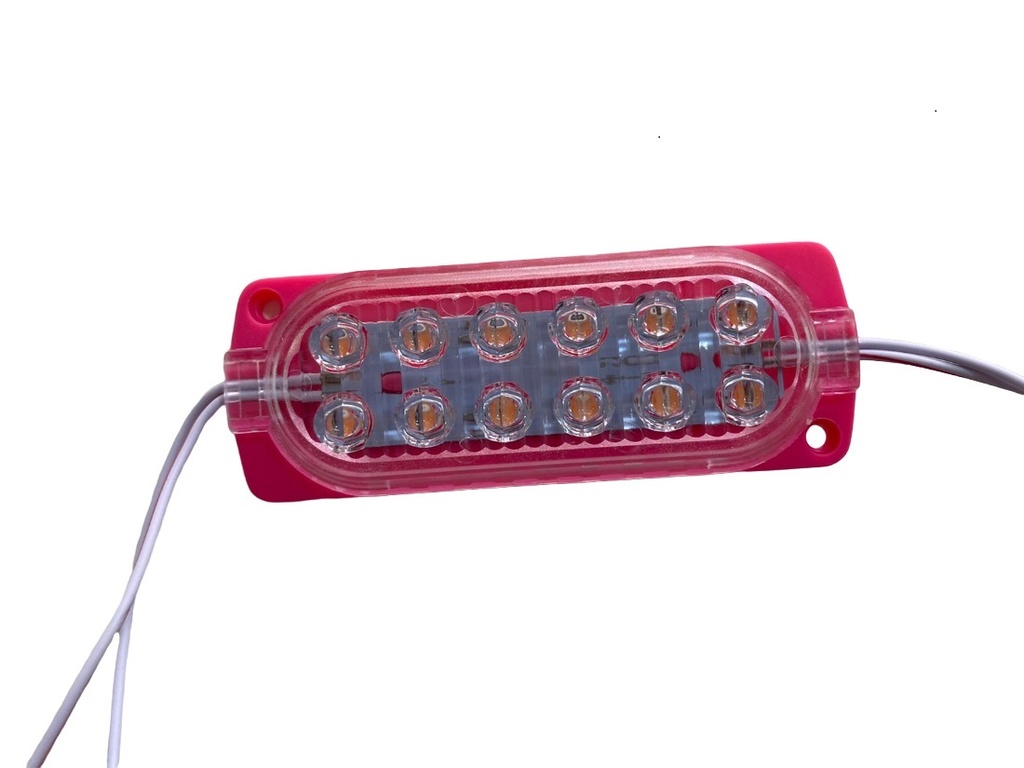 DIRECCIONAL 12LED ROSADO 12V