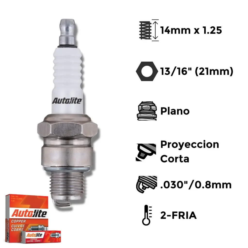 Bujías Autolite Cobre X4 -NGK BR7HS