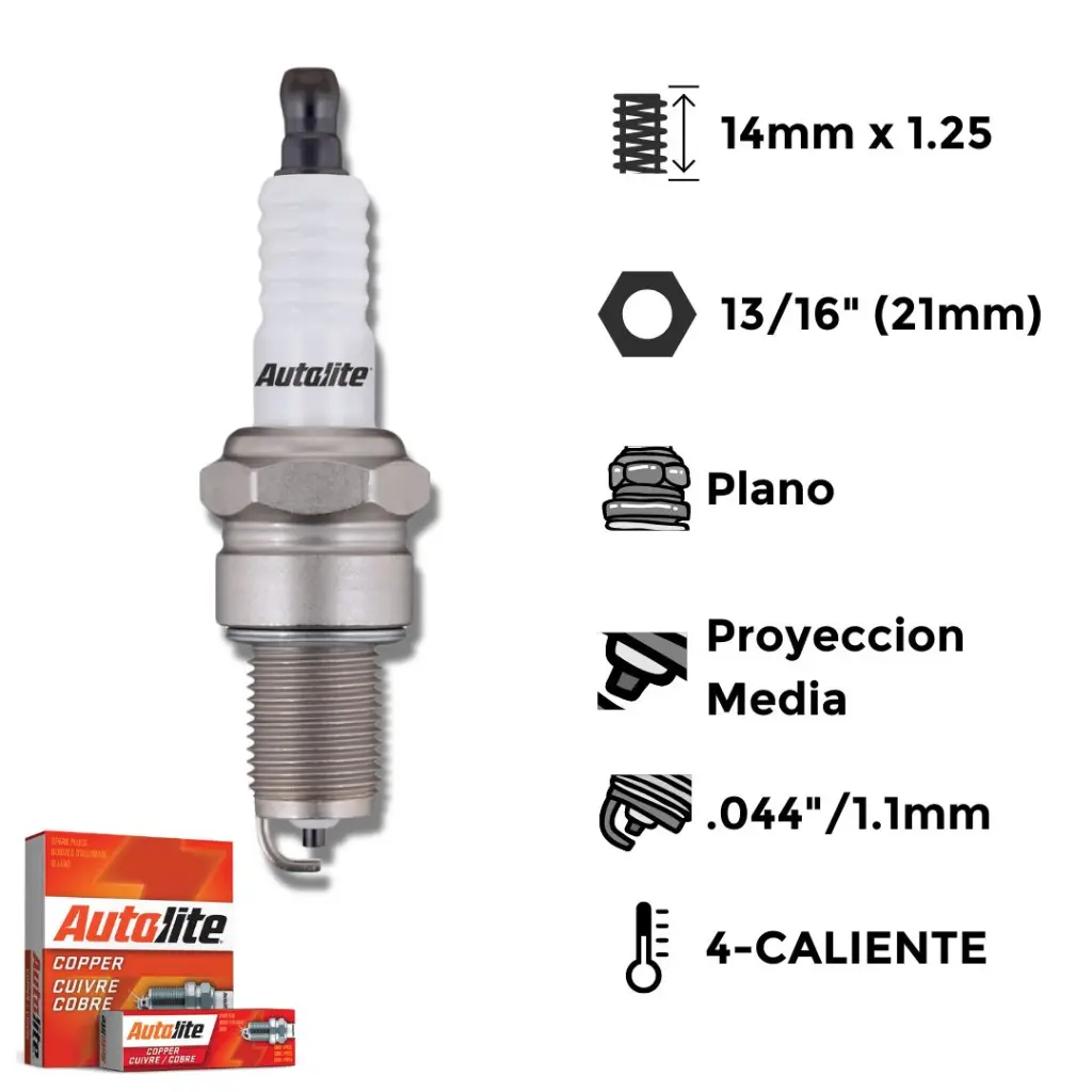 Bujia Autolite Cobre Ngk Bp5Es