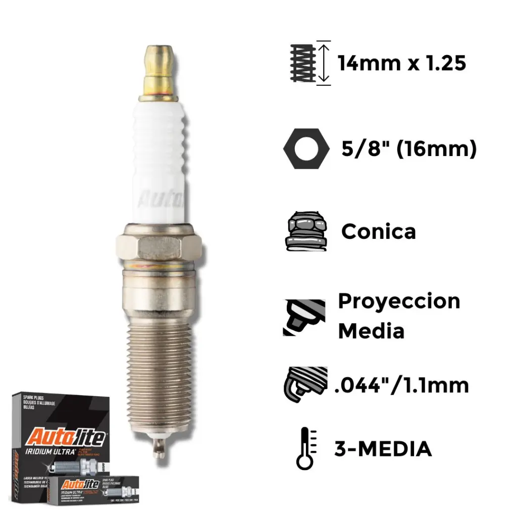 Bujías Autolite Iridium X4 - NGK ILTR5D
