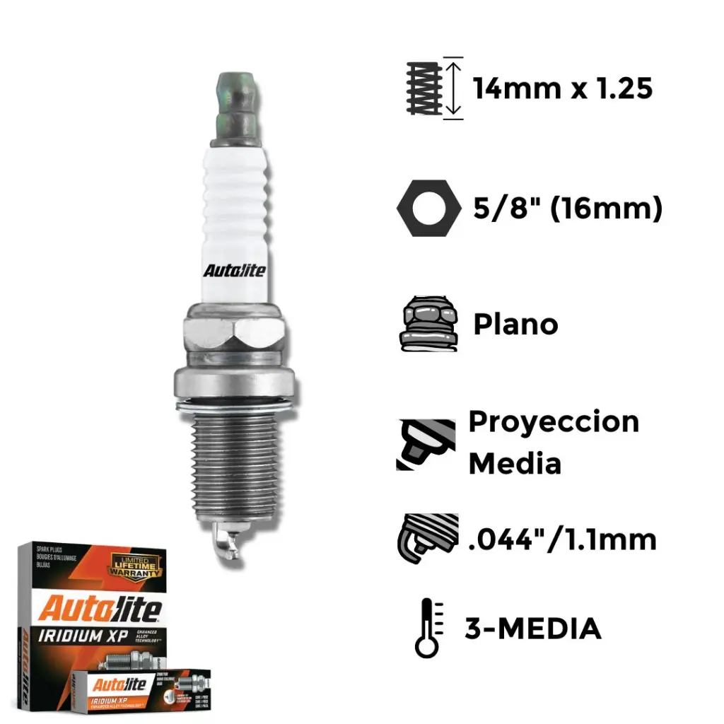 Bujia Autolite Iridium Xp  Ngk Bkr6Eix