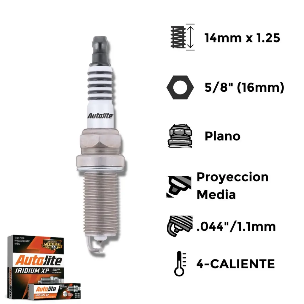 Bujia Autolite Iridio-Platino Ngk Ifr7G-11K