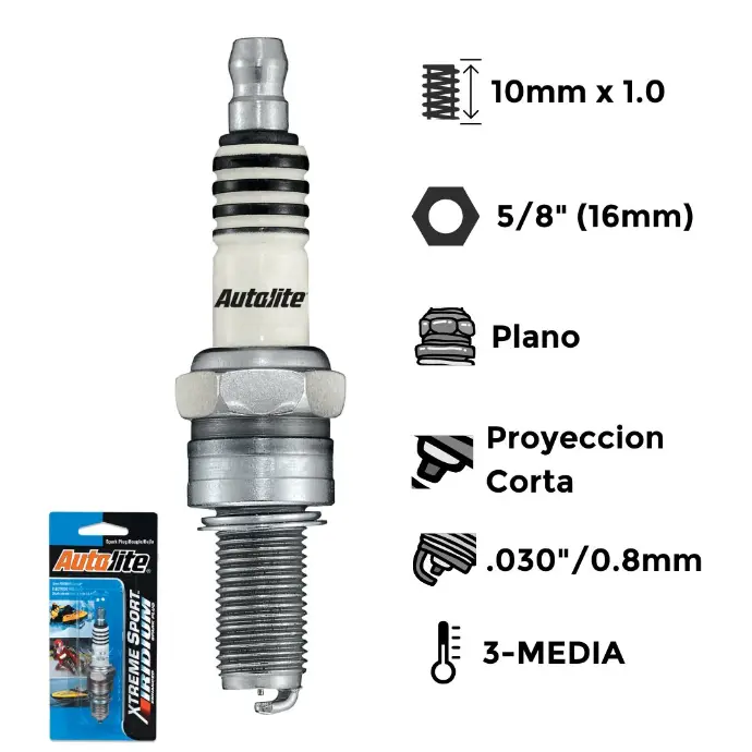 Bujia Autolite Iridium NGK B6S - CR7E- CR8EH-9S