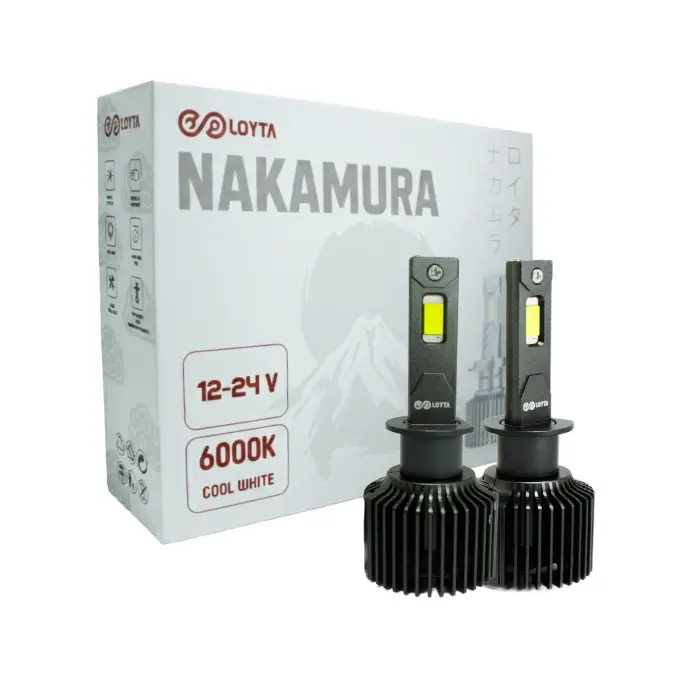 Par Bombillos Led Carro Moto H4 40000lm 90W Blanco Loyta Nakamura