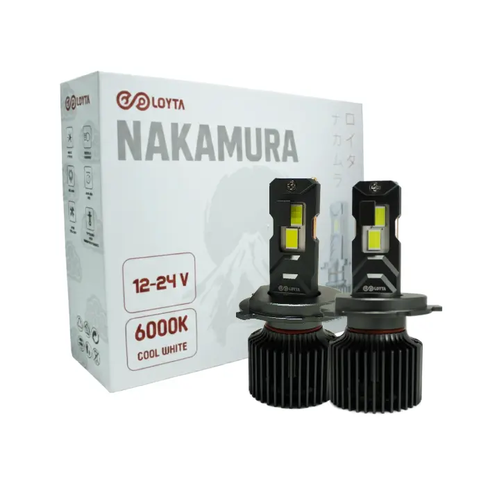 Par Bombillos Led Carro Moto H1 40000lm 90W Blanco Loyta Nakamura